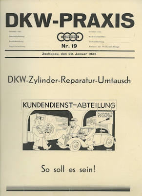 DKW Praxis Nr. 19 Januar 1935