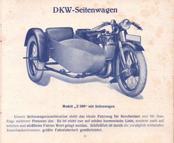 DKW Programm 1929