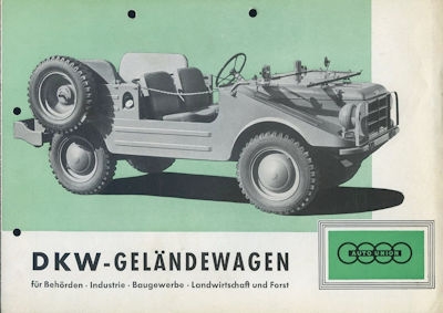 DKW Geländewagen Prospekt 1950er Jahre