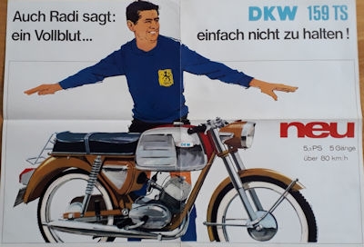 DKW 159 TS poster ca. 1970