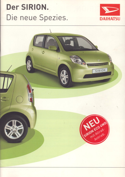 Daihatsu Sirion Prospekt 10.2005