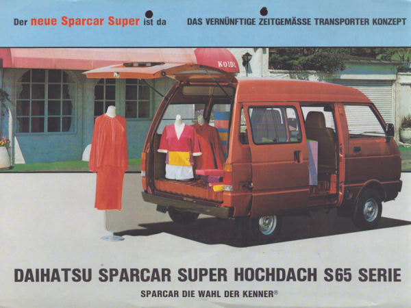 Daihatsu 5 Prospektblätter ca. 1982