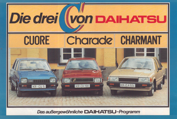 Daihatsu Programm ca. 1983