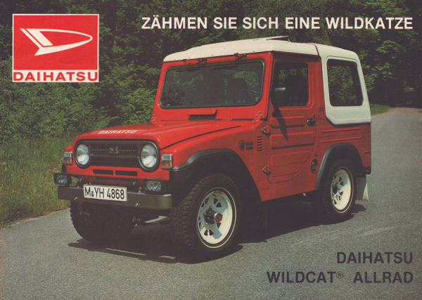 Daihatsu Wildcat Prospekt ca. 1983