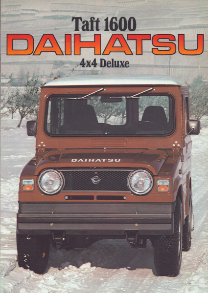 Daihatsu Taft 1600 4x4 Deluxe Prospekt 1980er Jahre