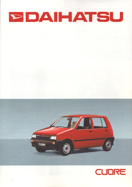 Daihatsu Cuore Prospekt ca. 1989