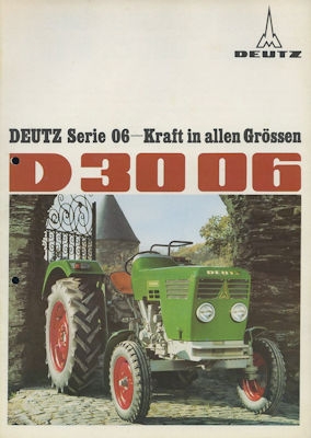 Deutz 3006 Schlepper Prospekt ca. 1970