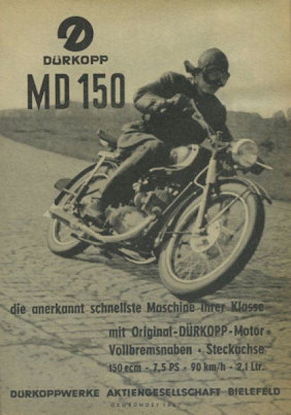 Dürkopp MD 150 Prospekt 1950