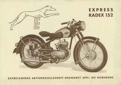 Express Radex 152 Prospekt 1950er Jahre