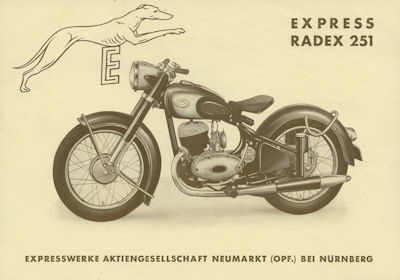 Express Radex 251 Prospekt 1950er Jahre