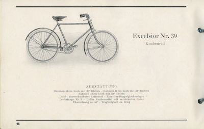 Excelsior bicycle program 1920s ?