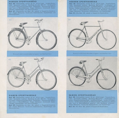 Falter Fahrrad Programm 5.1954