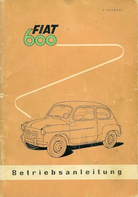 Fiat 600 Bedienungsanleitung 1958