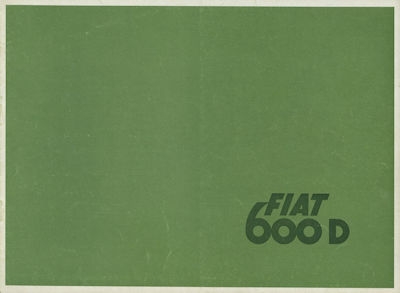 Fiat 600 D brochure ca. 1963