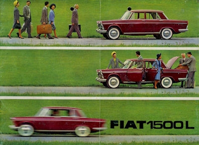 Fiat 1500 L brochure ca. 1965