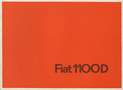 Fiat 1100 D Prospekt ca. 1963 e