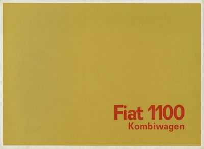 Fiat 1100 Kombiwagen Prospekt ca. 1963