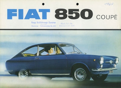 Fiat 850 Coupe brochure 1966