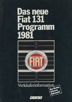 Fiat 131 internes Prospekt 4.1981