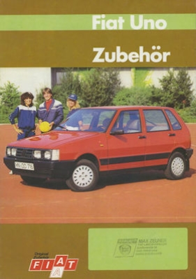 Fiat Uno Zubehör Prospekt 1980er Jahre