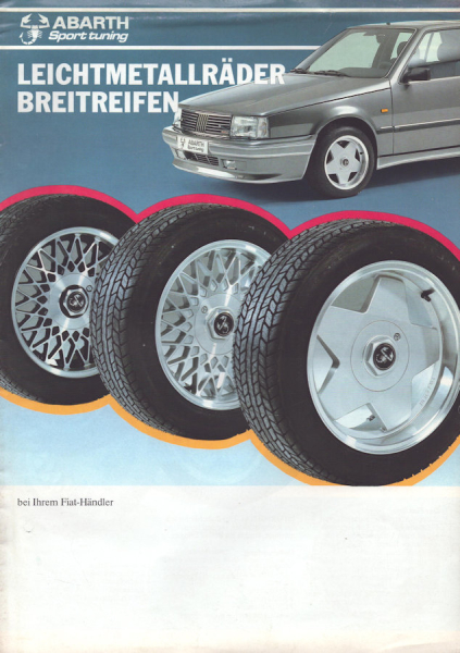 Fiat Abarth Sport Tuning Prospekt ca. 1988