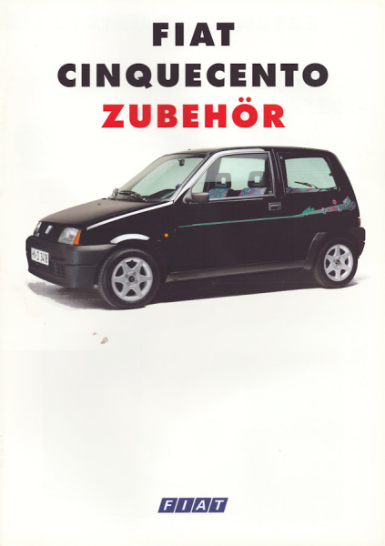 Fiat Cinquecento Zubehör Prospekt 11.1993