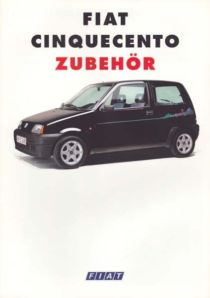 Fiat Cinquecento Zubehör Prospekt 5.1994