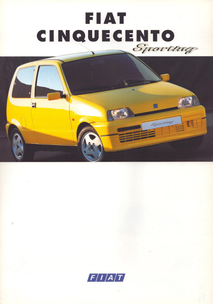 Fiat Cinquecento Sporting Prospekt 11.1994