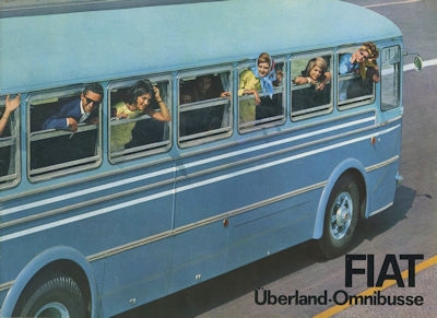 Fiat Überland-Omnibusse Prospekt 1960er Jahre