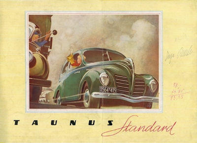 Ford Taunus Standard brochure ca. 1951