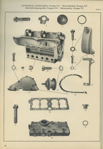 Ford 12 M Ersatzteilliste 6.1952
