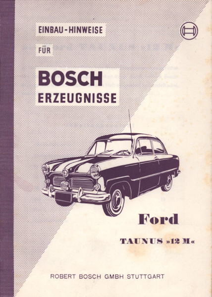 Ford Taunus 12 M Bosch Erzeugnisse 2.1953