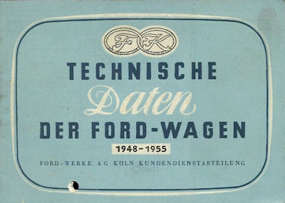 Ford Technische Daten 1948-1955