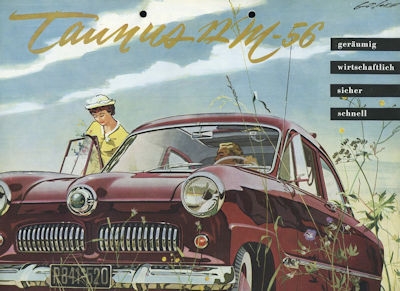 Ford Taunus 12 M brochure 1956