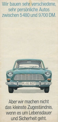 Ford Programm ca. 1965