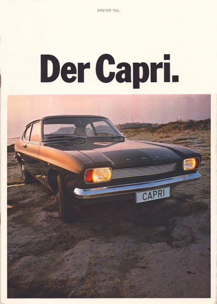 Ford Capri 1. Teil Prospekt 1970