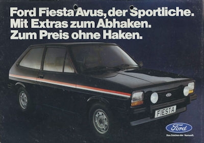 Ford Fiesta Avus Prospekt ca. 1979