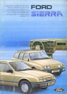 Ford Sierra owner`s manual 9.1982