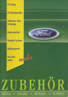 Ford Accessories brochure 8.1995