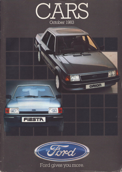 Ford Cars Prospekt October 1983