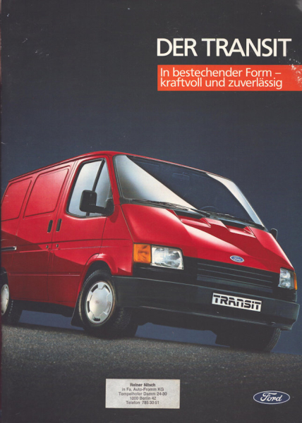 Ford Transit Prospekt 7.1986