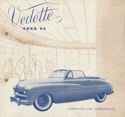 Ford Vedette brochure ca. 1951