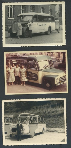3 Reisebus Fotos 1950er Jahre