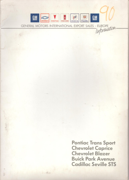 General Motors Pressemappe 1990