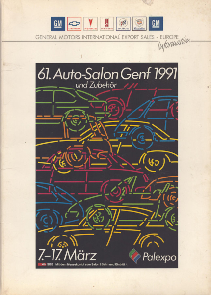 General Motors Pressemappe Genf 1991 für 1992