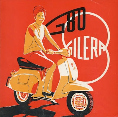 Gilera G 80 scooter brochure ca. 1964