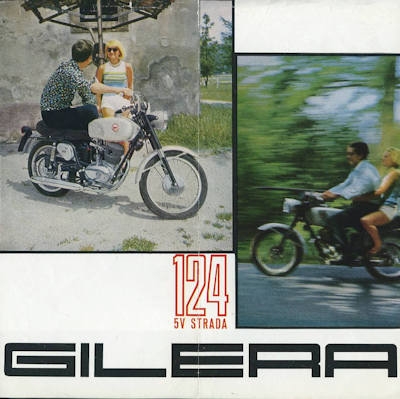 Gilera 124 5V Strada brochure ca. 1972