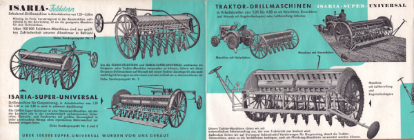 Glas Landmaschinen Prospekt 1950er Jahre