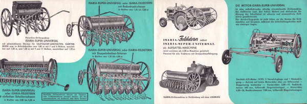 Glas Landmaschinen Prospekt 1950er Jahre