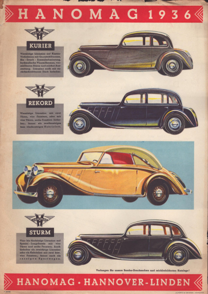 Hanomag Programm 1936